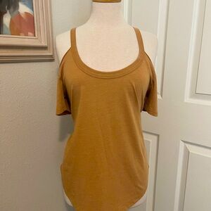 Cotton open shoulder blouse